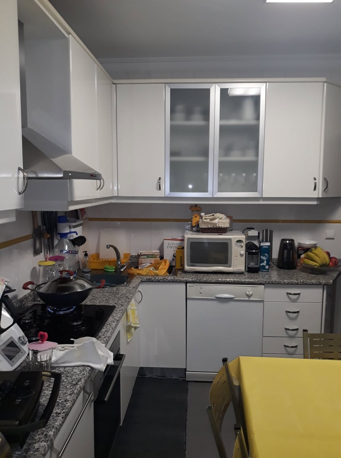 Cozinha antes da remodelação